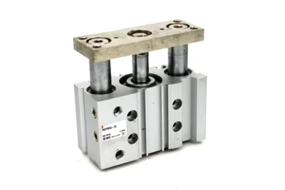 SMC MGPM40-25 Pneumatic Compact Guide Cylinder, 40mm Bore, 25mm Stroke