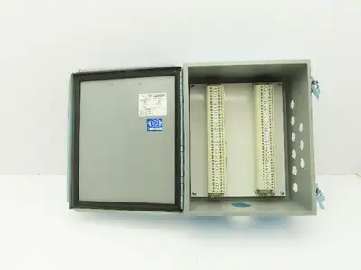 Wiegmann B121005CH Electrical Enclosure Box with 1492-H Terminal Blocks 12x10x5"