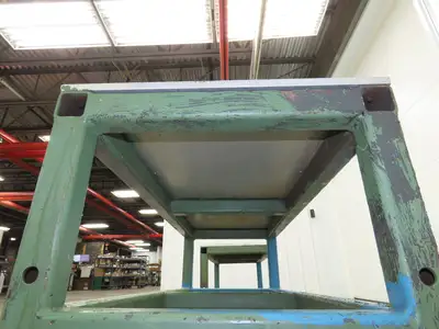 1/2" Aluminum Top Machine Mounting Base Welding Table 50"x20"x 22"H Lot of 2