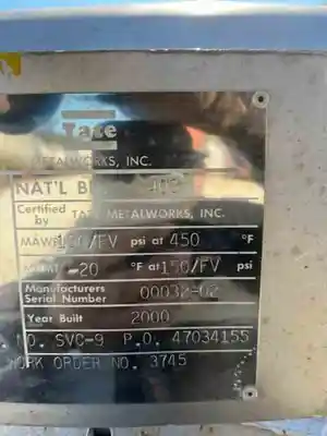 USED TATE METAL WORKS NA