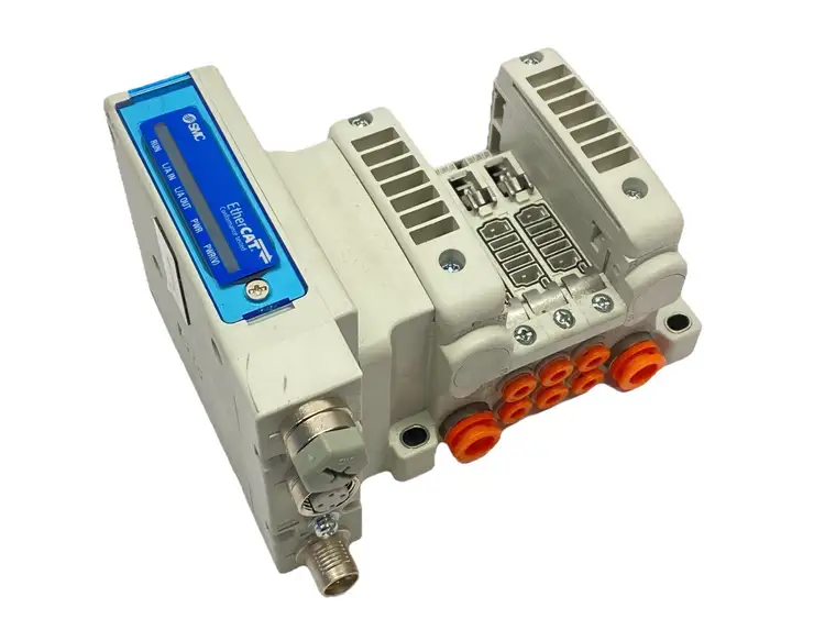 Used SMC PNEUMATIC PLUG-IN MANIFOLD 3-STATION Parts (Hydraulics and Pneumatics) | Maverick Industrial Sales #1100230