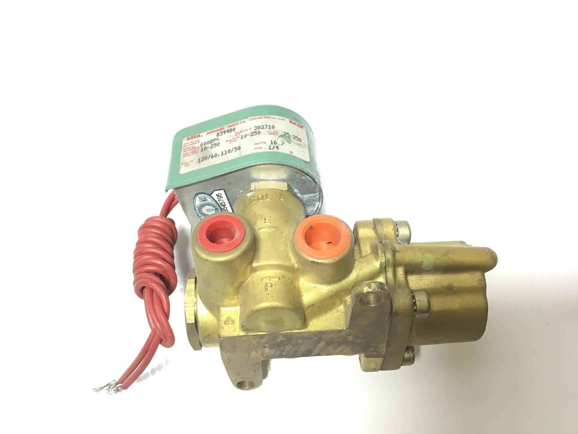 ASCO 8344CO25 1/4″Pipe SOLENOID VALVE 4-WAY