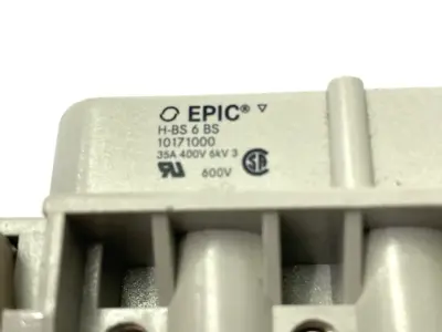 Used Epic Rectangular Insert w/ Screw Connection Socket 10171000 LOT OF 2 Electrical Fittings Michigan US | Maverick Industrial Sales #1414243
