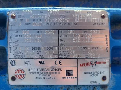 USED US ELECTRIC 100 HP