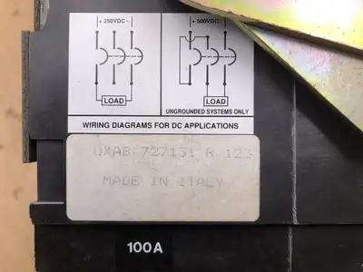ABB 100A 3 Pole Circuit Breaker w/ Disconnect Switch Handle 600V