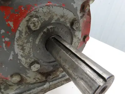 Foote Bros 4S Worm Gearbox 47:1 Ratio Reducer 2Hp 37.5 RPM Right Hand Output