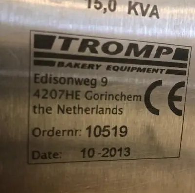 Used 2013 TROMP PITA BREAD FACTORY LINE 10519 Food Production Lines Tennessee US | BAKE Marketing #1370126