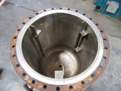 100 gallon Stainless Steel Reactor Body, 316 S/S,  25 psi/FV and 100 psi jacket