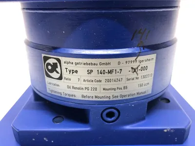 USED ALPHA PANETARY GEAR BOX MOTOR SPEED REDUCER