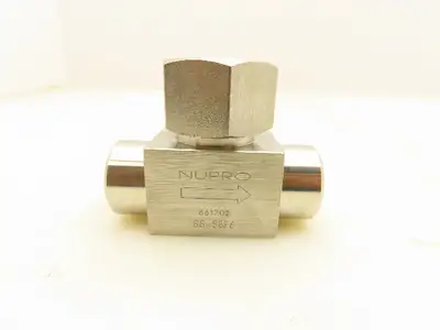Nupro SS-58F6 Stainless Steel Lift Check Valve 3/8" FNPT 6000 PSI