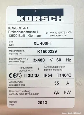 USED KORSCH XL 400 FT
