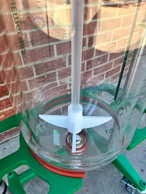 New | in-Stock 2020 CHEMGLASS 50 LITER JACKETED GLASS REACTOR W/ ZERO DEAD SPACE DRAIN VALVE MFG 20 Reactors California US | Equipment Lab #1266141