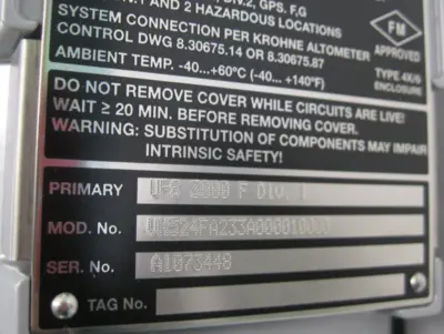 New | in-Stock Krohne UFC 030 F Div. 1 Sensors New Hampshire US | Bitter End Trading #1452898