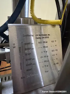 MRX Supercritical CO2 Extraction System, Model XTR 20L – 2000 PSI, 20L Vessel, w/ Chiller (Used, 2017)