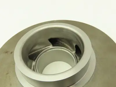 Centrifugal Pump Impeller 60mm Keyed Bore 203mm OD Steel