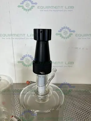 USED LOT OF 2 - HEL 1 LITER TRIPLE WALL JACKETED GLASS REACTOR W/ VALVE
