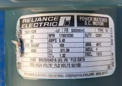 NEW RELIANCE ELECTRIC 2 HP