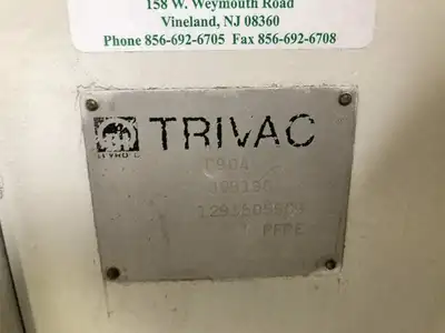 Trivac D90A Rotary Vane Dual Stage Vacuum Pump 53.7 CFM 208/460V 3PH 4L oil cap.