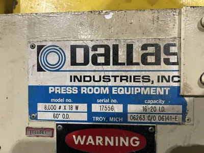 USED DALLAS 8,000 # X 18 W | 82526 C/O 82313-E
