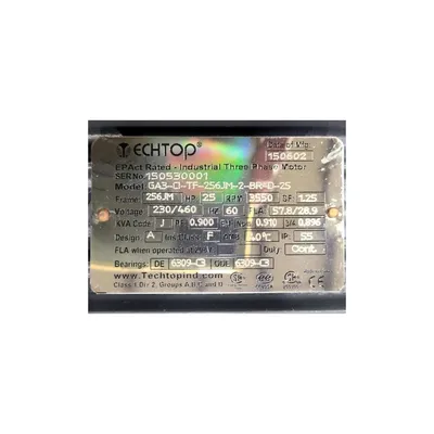 NEW TECHTOP INDUSTRIES, INC. GA3-CI-TF-256JM-2-BR-D-25