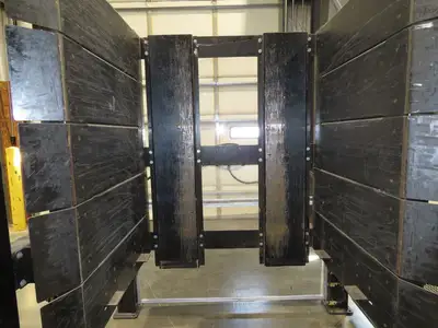 42"W x 48-50"L Pallet Feeder Dispenser for Robot Palletizer Conveyor 90"H
