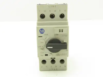 Allen Bradley 140U-D6D3-C30 Manual Motor Starter Circuit Breaker 30A Ser B