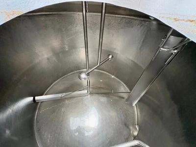 1500 Gallon Stainless Steel Jacketed Processor mfg Chester Jensen Sweep Agitatio