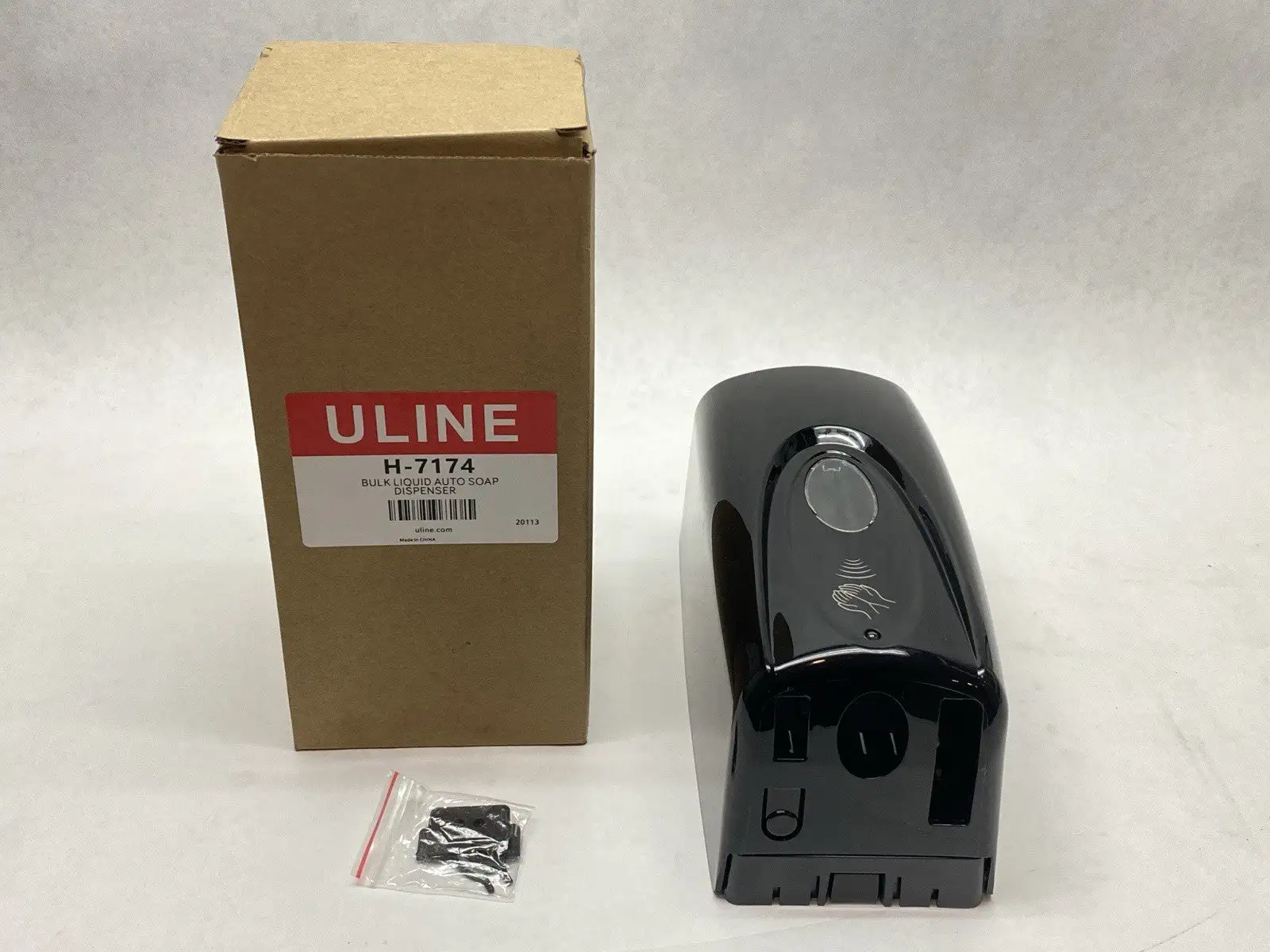 USED ULINE BULK LIQUID SOAP AUTO WALL-MOUNT DISPENSER 34 OZ