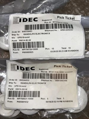 Large Lot of New various IDEC   Buttons & Caps See Photos + Warranty
