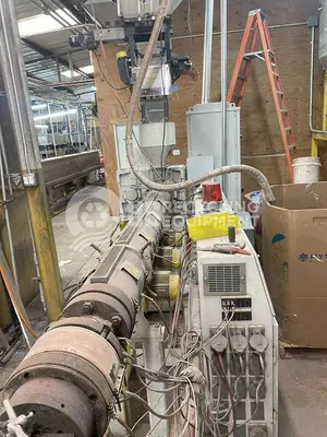 USED 2003 AMERICAN MAPLIN TWO (2) 3.5" EXTRUDERS