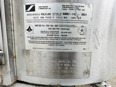 USED 2009 SOUTH BEND KSLG-20E