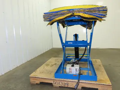 Bishamon L2K-TT 2000lb Hydraulic Scissor Lift Table 43" Rotating Top 115V 1 Ph