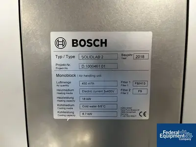 USED Bosch Bosch Tablet Drum Coater, Solidlab 2