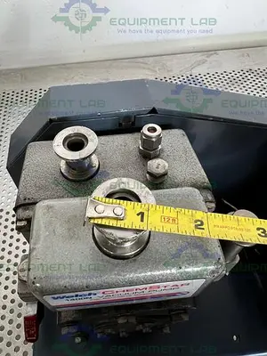 USED WELCH CHEMSTAR 1400N ROTARY VANE OIL BELT VACUUM PUMP W/ WESTINGHOUSE AC MOTOR