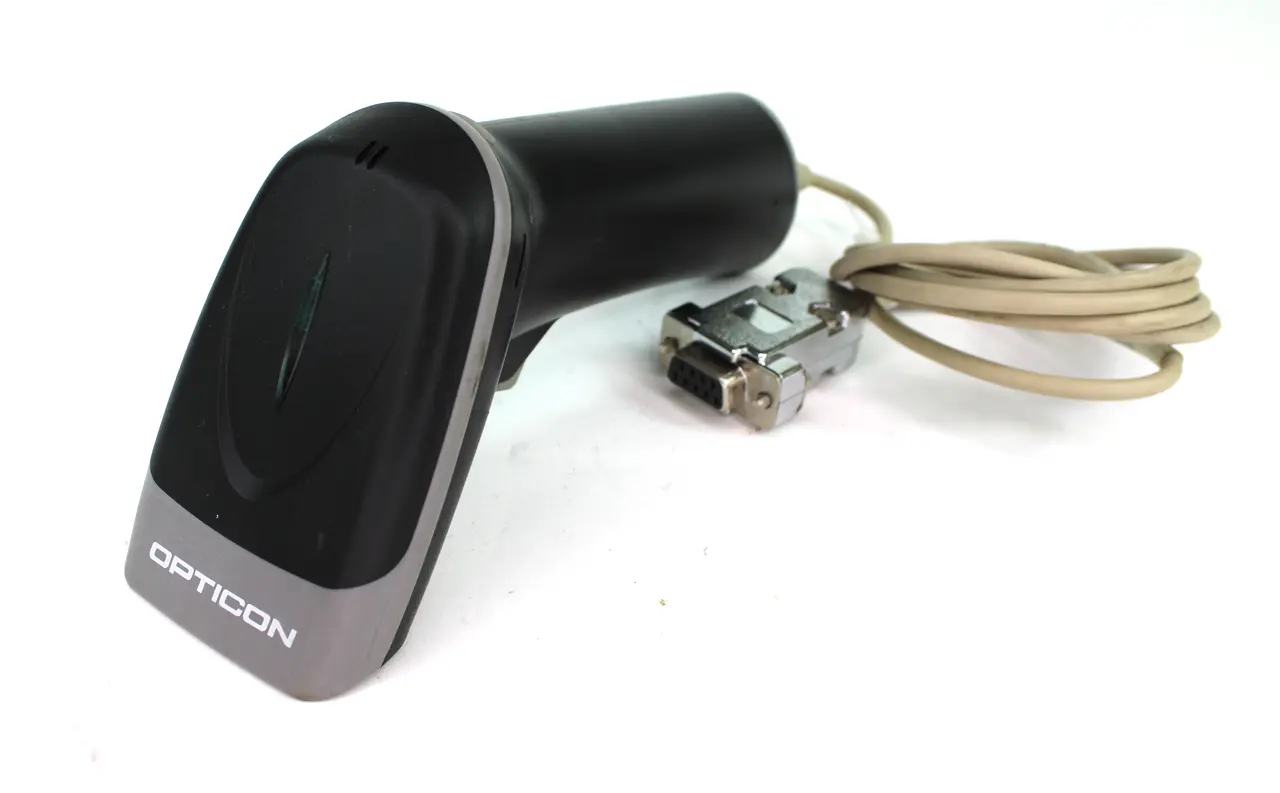 Opticon OPL-7836 Handheld Laser Barcode Scanner With USB Cord