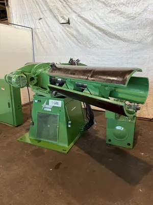 10,000 LBS X 48” X 72" OD ASC MODEL #10D48D22/5H200 DOUBLE END COIL REEL UNCOILER: STOCK #23383