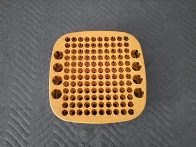 GE Pharmacia AKTA Fraction Collector Rack 120x15ml & 8x50ml (Yellow) Lot of 4