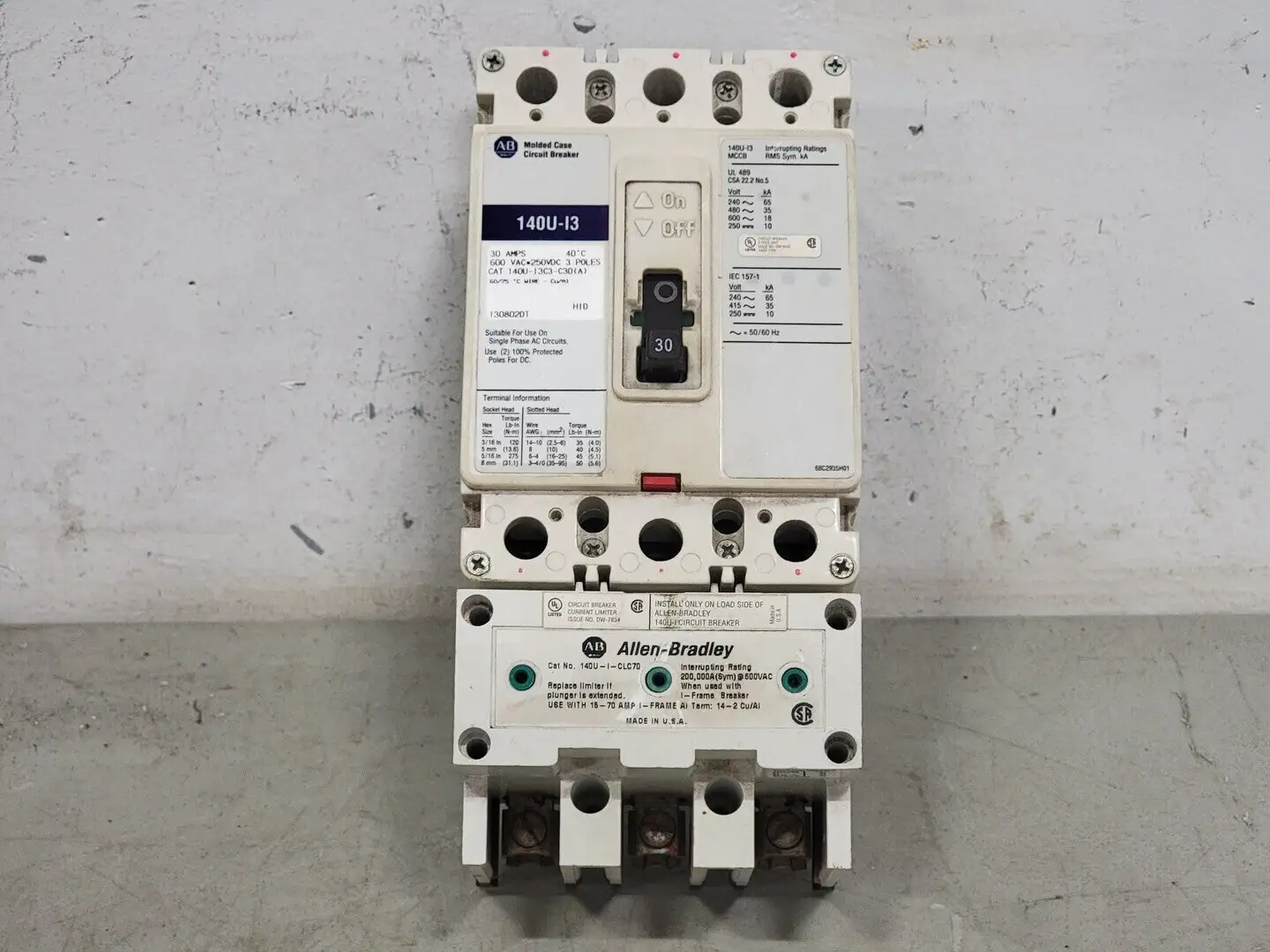 NEW ALLEN-BRADLEY 140U-I3C3-C30