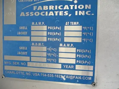 GBI, Stainless reactor / autoclave, 450 psi, 460° F, 46" x 16' ID, 2017