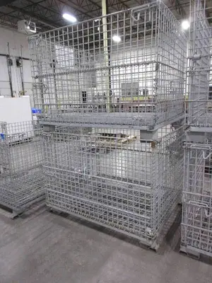 U-LINE, COLLAPSIBLE, WIRE CONTAINERS