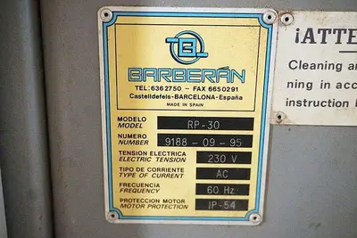BARBERAN RL-30 PROFILE WRAPPER AND FEEDER