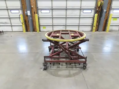 Southworth Pallet Pal Positioner Rotary Spring Level Loader Turntable on Casters
