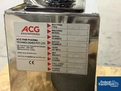 Used ACG _UNKNOWN_ Capsule Fillers Ohio US | Federal Equipment Company #1339971