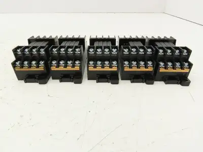 Automation Direct RS4N-DE Fuji Socket Mount 4 Card Relay 24VDC 5A Lot of 5
