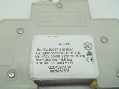 QZ-1-13-D-2-5A-LW QZD18205LW | CBI Electric QZ-1-13-D-2-5A-LW Circuit Breaker - Used