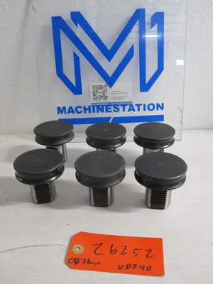 6x Lot of 6 VDI 40 Turret Port Covers Caps VDI 40 Live Tool Plugs