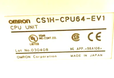 NEW OMRON CS1H-CPU64-EV1 CPU MODULE CS1HCPU64EV1