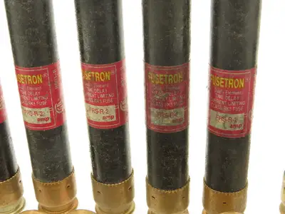 Bussman Fusetron Dual-Element Time Delay Fuses 600V 3.2A 2A 1.25A Mix Lot of 27
