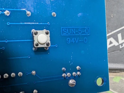 Intek 01011-4 RV950 RheoVac Keypad PCB Assembly Used