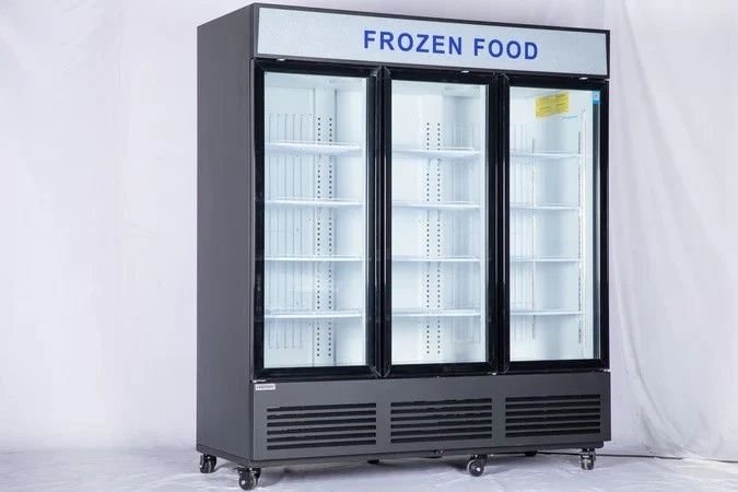 168-0042 TGDF 70'' Triple Glass Door Self Contained Freezer
